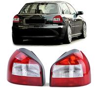 Paire de feux arrière Facelift - Aspect rouge et blanc - Pour Audi A3 8L Vorfacelift 96-00