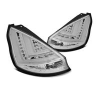Paire de feux arriere Ford Fiesta MK7 12-15 hatchback chrome led LTI (O48)