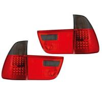 Paire De Feux Arrière LED Cristal Rouge-Noir Pour BMW E53 X5 2000-03