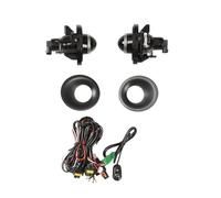 Paire de feux de brouillard pour Dodge pour Challenger 2015-2020 - Câblage + interrupteur - Lentille transparente - Lampes de pare-chocs avant - Paire de phares antibrouillard