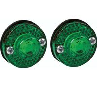 Paire de feux de gabarit 1 LED, 24 V - Vert