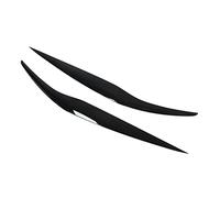 Paire de Feux Extérieurs de Voiture Phare Avant Sourcils Couvercle de Couvercle Garniture Noir Brillant Remplacement pour Fiesta Mk6.5 2013-2017