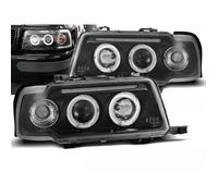 Paire de feux phares Audi 80 B4 de 1991 a 1996 Angel eyes noir-27360959