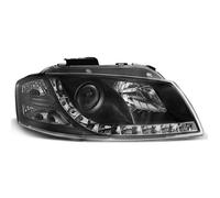 Paire de feux phares Audi A3 8P 03-08 Daylight led noir (U44)