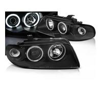 Paire de feux phares Audi A4 B5 de 1994 a 1998 angel eyes CCFL noir - 27360995