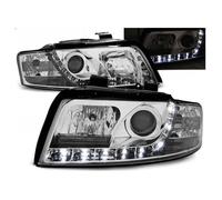 Paire de feux phares Audi A4 B6 de 2000 a 2004 Daylight led chrome-27361017