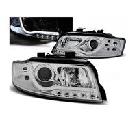 Paire de feux phares Audi A4 B6 de 2000 a 2004 led LTI chrome-27361025