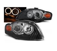 Paire de feux phares Audi A4 B7 de 2004 a 2008 angel eyes noir-27361029