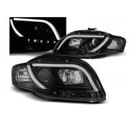Paire de feux phares Audi A4 B7 de 2004 a 2008 Tube Light led LTI noir-27361041