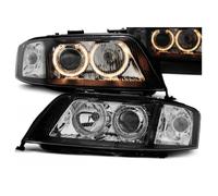 Paire de feux phares Audi A6 C5 de 1999 a 2001 angel eyes noir-27361057