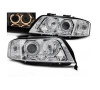 Paire de feux phares avant Audi A6 C5 de 2001 a 2004 angel eyes xenon chrome-27361070