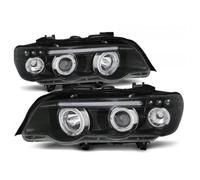 Paire de feux phares avant BMW X5 E53 de 1999 a 2003 angel eyes noir-27361094