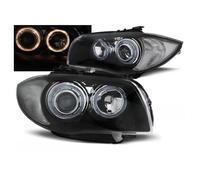 Paire de feux phares BMW serie 1 E81/E87 de 2004 a 2011 Angel eyes noir-27361116
