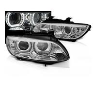 Paire de feux phares BMW serie 3 E92 / E93 de 2006 a 2010 angel eyes LED 3D DRL chrome - 31439164