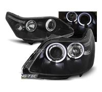 Paire de feux phares Citroen C4 04-10 angel eyes noir-27361262