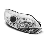 Paire de feux phares Ford Focus MK3 11-14 Daylight led LTI chrome (O56)