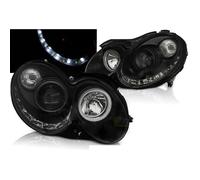 Paire de feux phares Mercedes CLK W209 03-10 Daylight led noir - 27361484