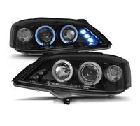 Paire de feux phares Opel Astra G 98-04 angel eyes noir-27361624
