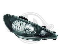 Paire de feux phares Peugeot 206 98-01 phase 1 noir (180)