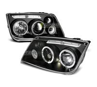 Paire de feux phares VW Bora 98-05 angel eyes noir-27361877