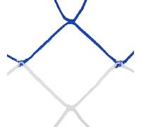 Paire de filets bicolore handball en PP tressé simple maille Emdé 4 mm Blanc TU