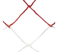 Paire de filets bicolore handball en PP tressé simple maille Emdé 4 mm Blanc TU