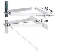 Paire de fixations murales ERARD 800872 Bleu (Blue Clear Protect zinc finish) G