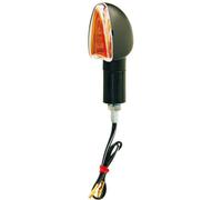 PAIRE DE FLÈCHES NOIRES POUR MOTO SCOOTER UNIVERSEL TIGE LONGUE