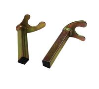 Paire de fourchettes pour béquille arrière pivot carré