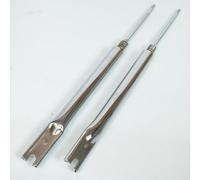 Paire De Fourreaux De Fourche Chromé Pour Mobylette Peugeot 50 103 Mvl Neuf