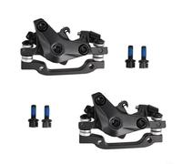 Paire de freins à disque en alliage d'aluminium pour vélo compatible avec disques de 160 mm de réglage bilatéral par câble d'étriers actionnés pour VTT Noir