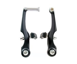 PAIRE DE FREINS MÉCANIQUES V-BRAKE WAG NOIR VTT VÉLO ALUMINIUM 110 MM
