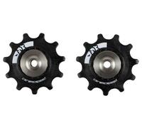 Paire de galets ceramicspeed alpha pour shimano r8150 r8050 r7150 r5800 noir