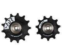 Paire de galets ceramicspeed alpha pour shimano rx825 rx820 noir