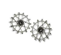 Paire de galets de derailleur garbaruk pour shimano 12v argent