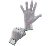 Paire de Gants Anti-Coupure, Taille S, Gant de Cuisine Protection Classe 5, Norme EN 388, 20 cm, Chanvre Gris