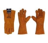 Paire de gants barbecue en cuir 35 cm - VAGGAN