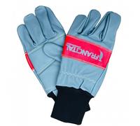 Paire de gants bûcheron en cuir bleu et rouge SUPERB - T9 FRANCITAL