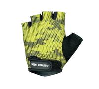 Gist Gants courts vélo enfant 8158 Jaune fluo/Noir Taille S