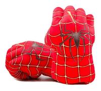 Paire de Gants de Boxe Géants Spider Super-Héros,Jouet Enfants,Poings en Mousse,Cadeau Insolite,Cosplay,Jeux Déguisement Costume S/M