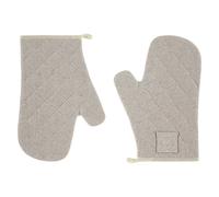 Paire de gants de cuisine en coton recyclé beige Witloft
