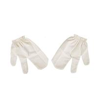 Paire de gants de Garshana premium | Tissu de soie brute 100% naturel | Pour le massage ayurvédique, la stimulation du flux sanguin, l'élimination des cellules mortes et la réduction du stress |