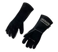 Paire de Gants de sécurité anti chaleur en cuir résistant au feu pour la soudure, poêle à bois et barbecue