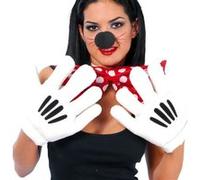 Fiestas Guirca Déguisement Mains de Mickey Disney Adulte Intérieur Blanc et Noir