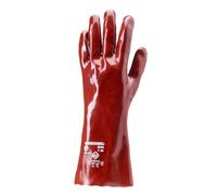 Paire de gants PVC rouge taille 10