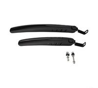 Paire de garde-boue avant et arrière pour vélos pliants et petites roues en plastique avec bouton amovible pour une utilisation pratique les jours de pluie (40,6 à 50,8 cm)