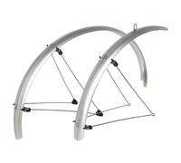 Paire de garde boue City-VTC tringles avec fixation classic inox Stronglight 28""