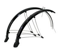 Paire de garde boue pour vélo 20 pouces avec câble électrique ( Noir / 60 mm )