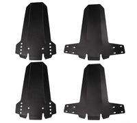 Paire de garde-boue pour VTT et tout-terrain, trois déflecteurs directionnels pliés vers l'intérieur empêchent efficacement les éclaboussures de boue sur les fourches avant et arrière (noir)