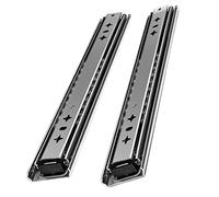 Paire de glissières de tiroir en métal robuste de 900 mm, capacité de charge de 60 kg et 140 kg, parfaites pour armoires et étagères coulissantes